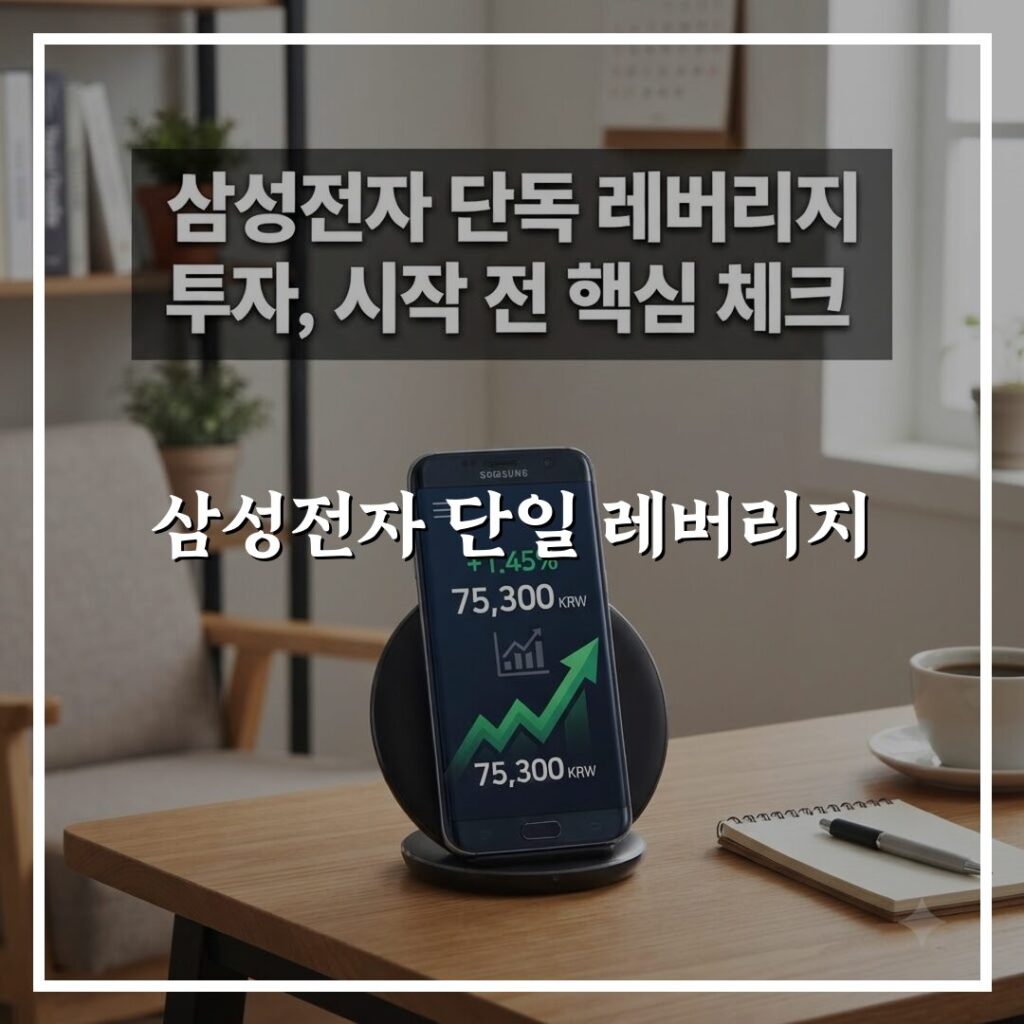 삼성전자 단일 레버리지 투자 방법, 시작하기 전 절차 한눈에