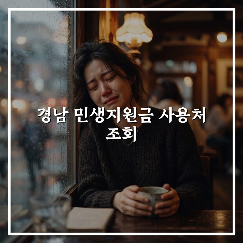 경남 민생지원금 사용처 조회, 사용 가능한 업종과 범위 확인