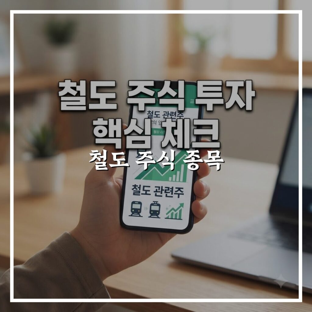 철도 주식 종목 투자 시기별 수익률 핵심만 빠르게 확인