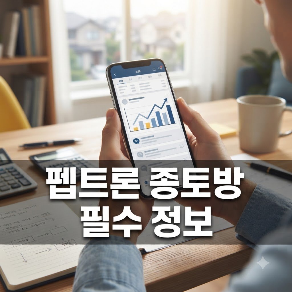 펩트론 토스 종토방 활성화 시기, 참여 전 꼭 알아야 할 점