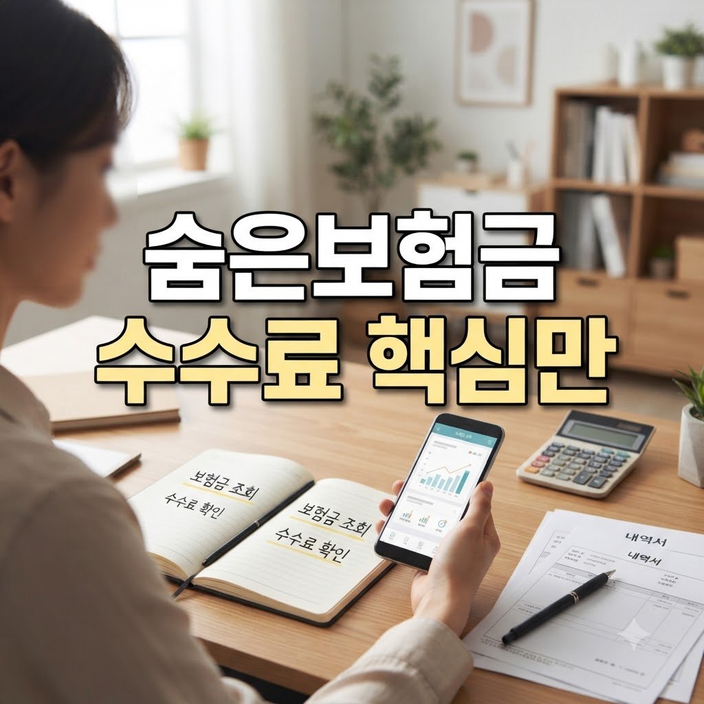 숨은 보험금 찾기 수수료 비용과 범위 핵심만 빠르게 확인