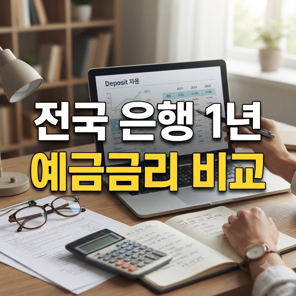 1년 정기예금 금리 비교 전국 은행별 차이와 선택 기준