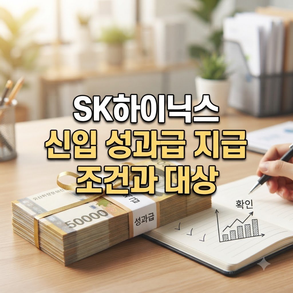 sk하이닉스 신입 성과급 지급 조건과 대상 확인