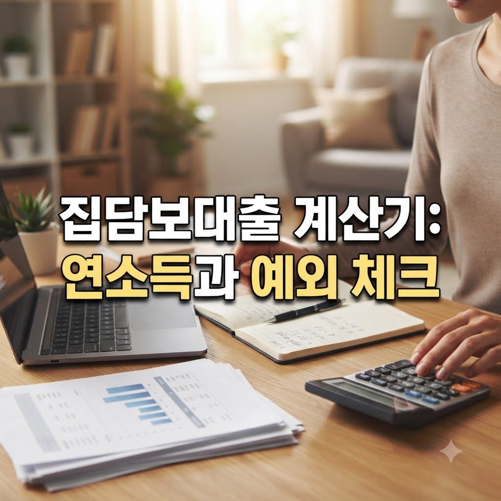 집담보대출 계산기 연소득 기준과 예외 살펴보기