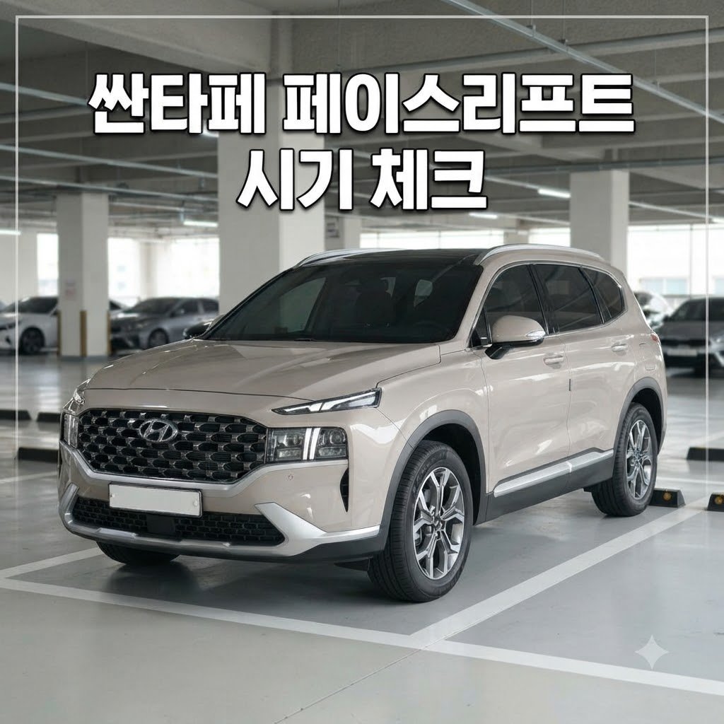 싼타페 페이스리프트 시기 최신 예상과 출시 기준 살펴보기