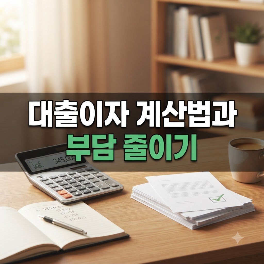 대출계산기 이자만 계산 방법, 부담 줄이는 시기 확인하기