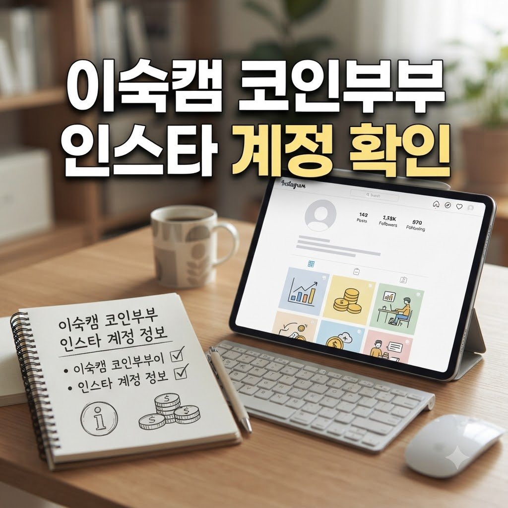 이숙캠 코인부부 인스타 계정 확인 절차 한눈에