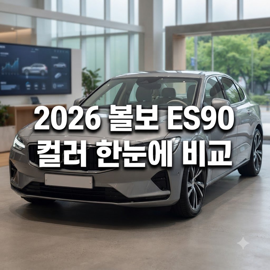 2026 볼보 ES90 색상 종류와 선택 기준 한눈에