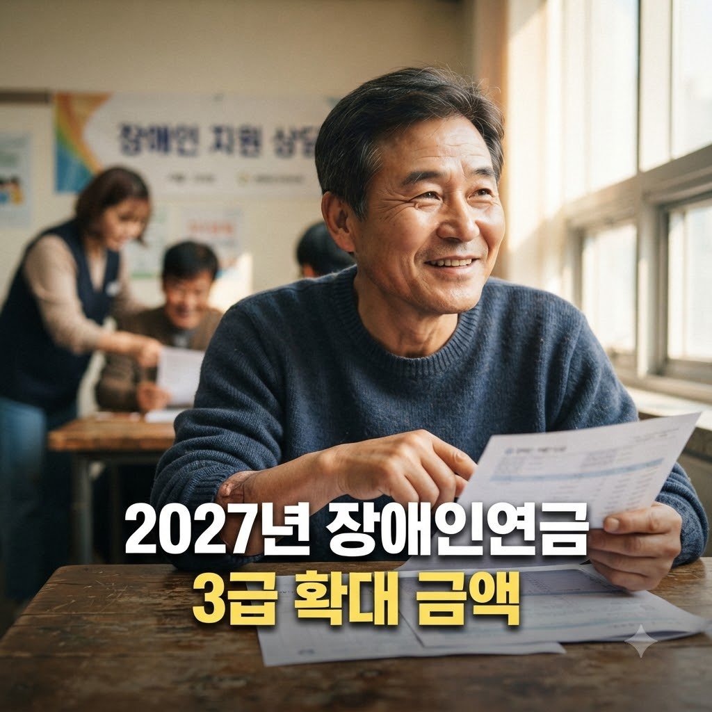 2027년 장애인연금 3급 확대 금액 대상과 지급 조건 확인