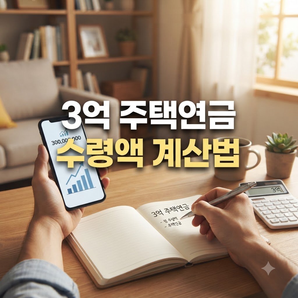 3억 주택연금 수령액 계산법, 신청 절차 한눈에 보기