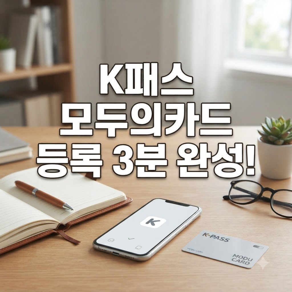 k패스 모두의카드 등록 방법, 간단한 절차 순서대로 따라하기