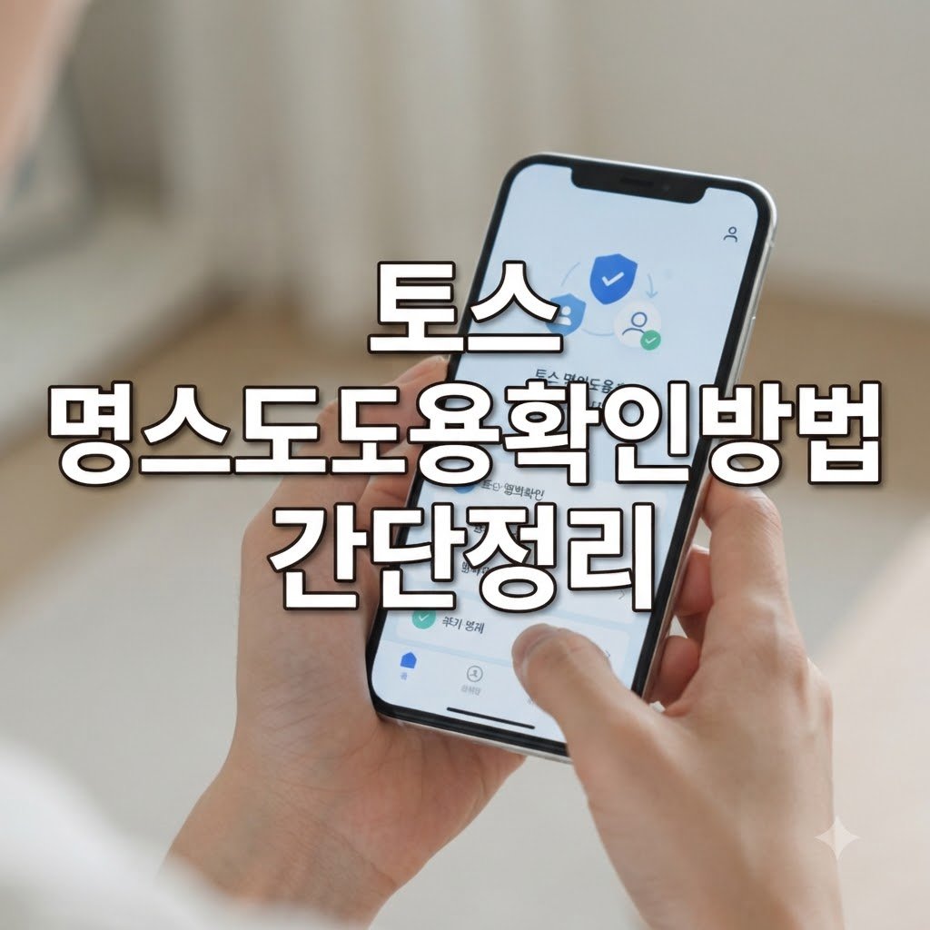 토스 명의도용확인방법 앱에서 간단히 확인하는 절차 한눈에