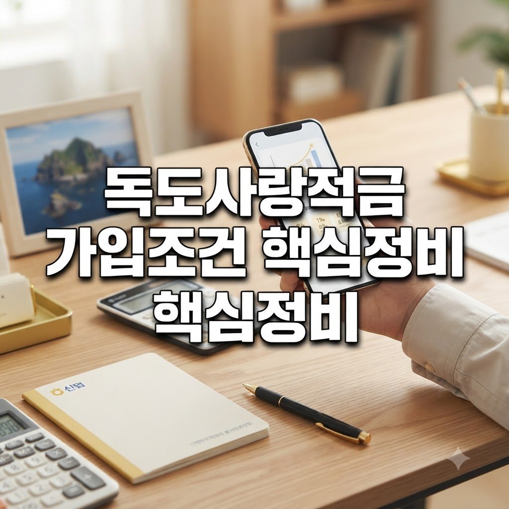 신협 독도사랑적금 가입 조건과 대상 확인