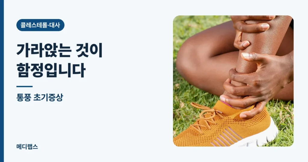 통풍 초기증상 — 가라앉는 것이 함정입니다