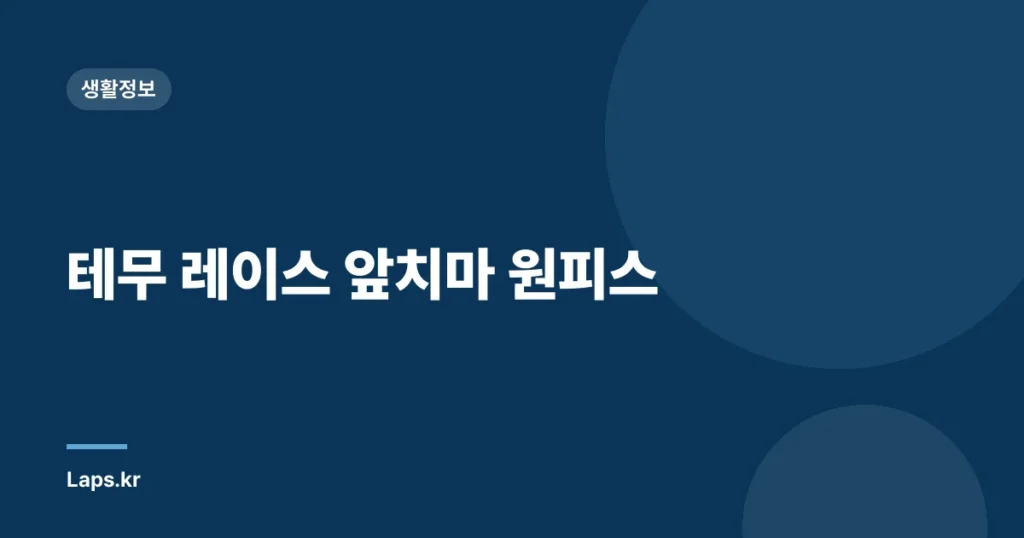 테무 레이스 앞치마 원피스