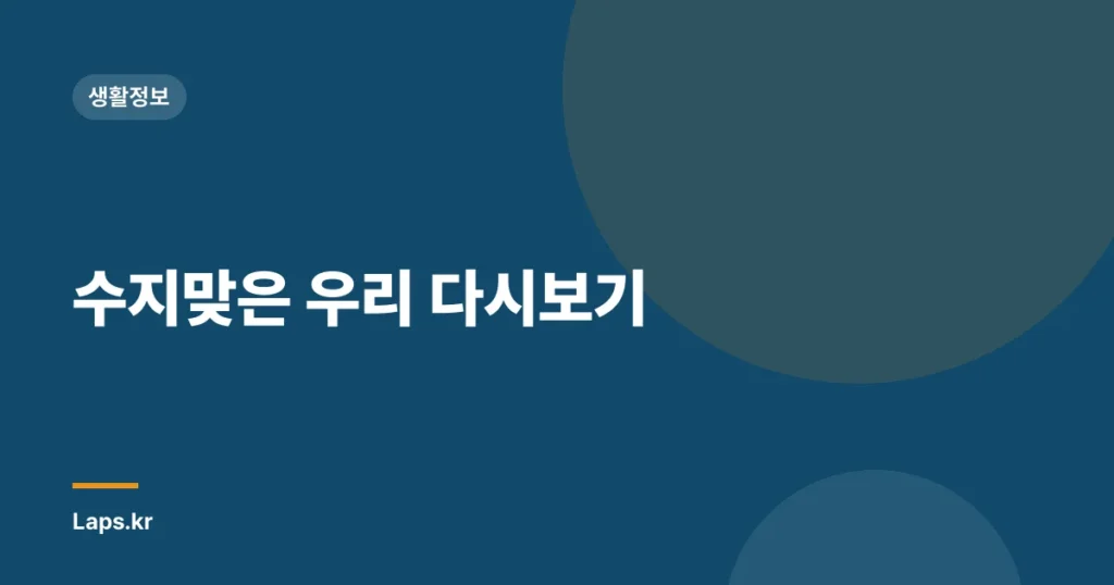 수지맞은 우리 다시보기