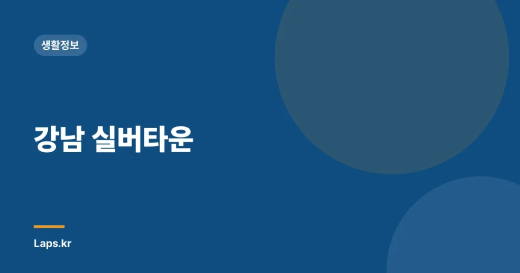 강남 실버타운
