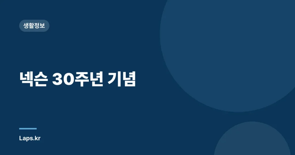 넥슨 30주년 기념