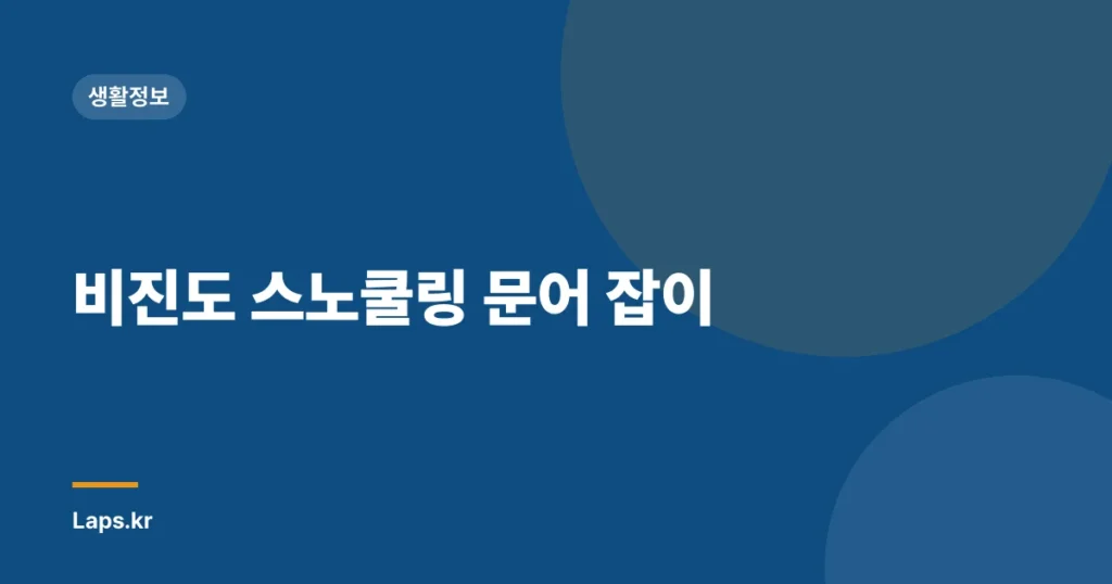 비진도 스노쿨링 문어 잡이