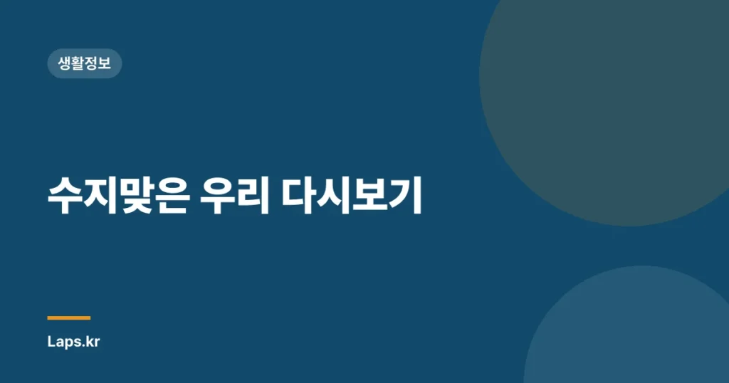 수지맞은 우리 다시보기
