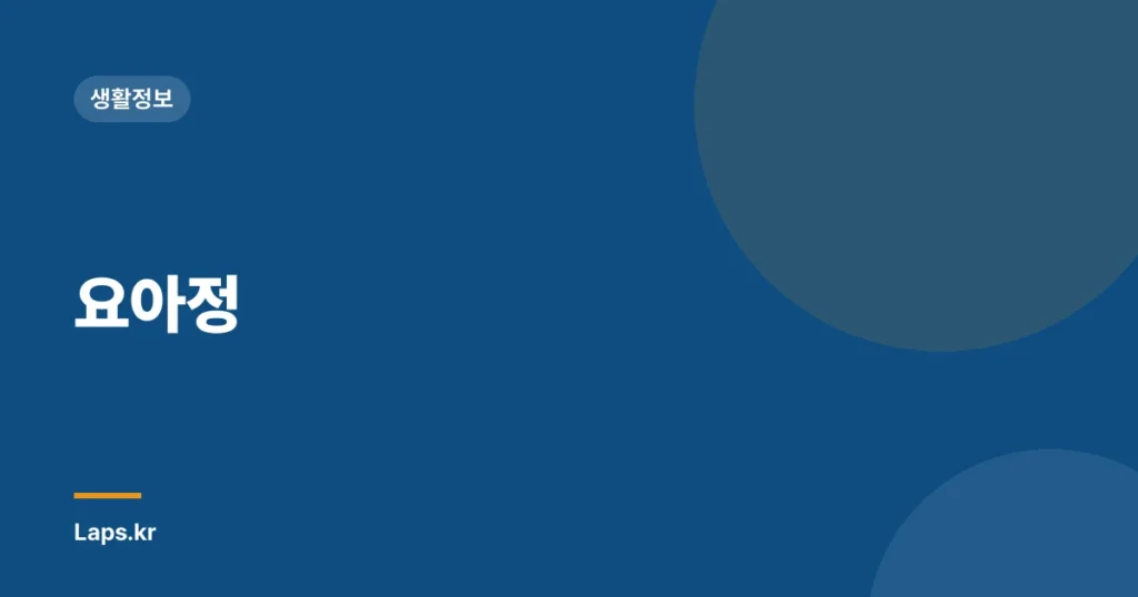 요아정
