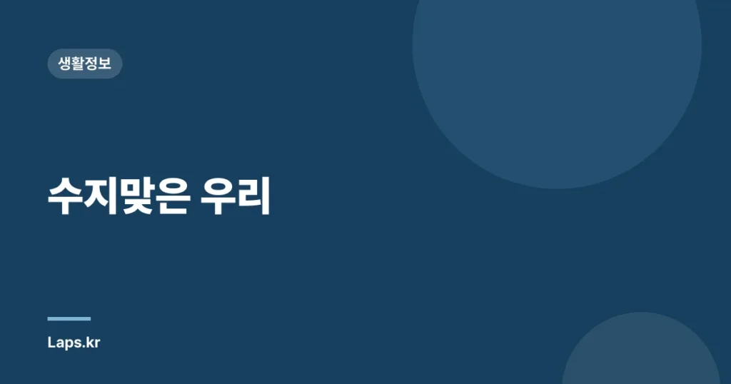 수지맞은 우리