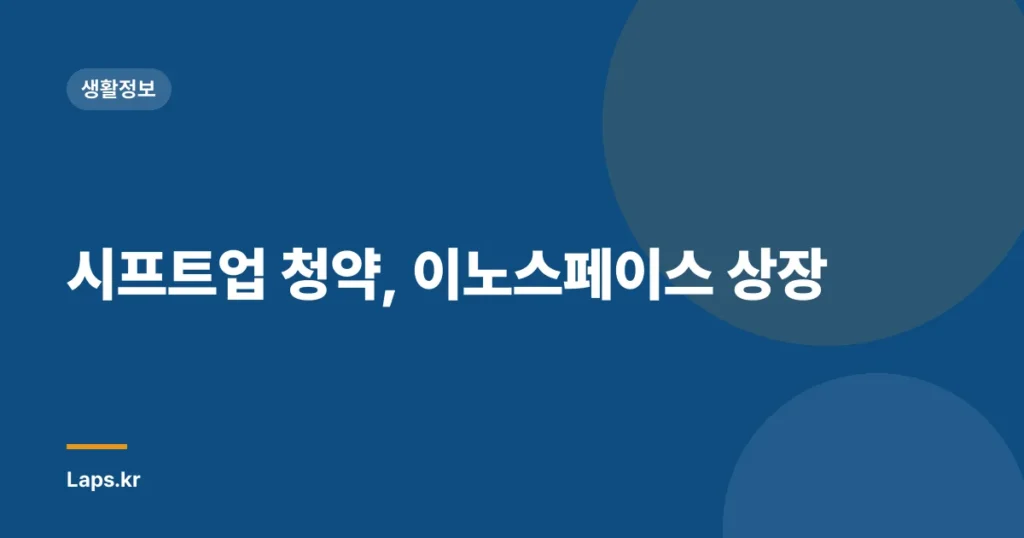 시프트업 청약, 이노스페이스 상장