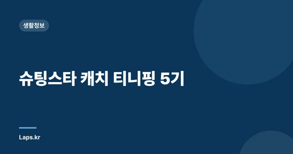 슈팅스타 캐치 티니핑 5기