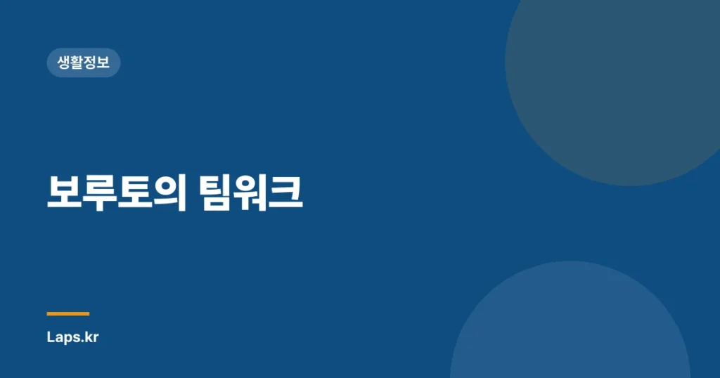 보루토의 팀워크