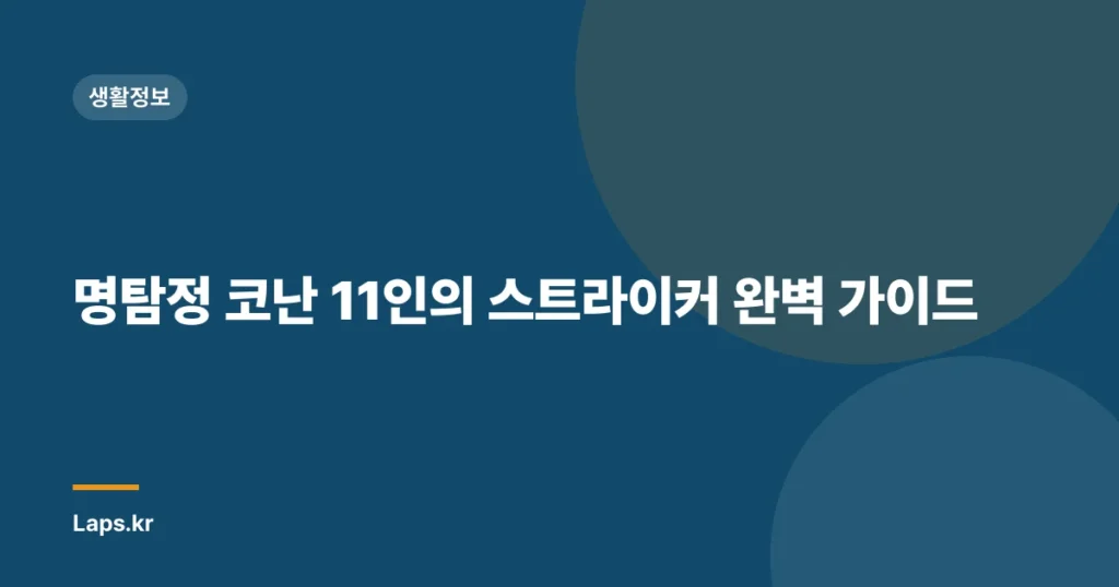 명탐정 코난 11인의 스트라이커 완벽 가이드