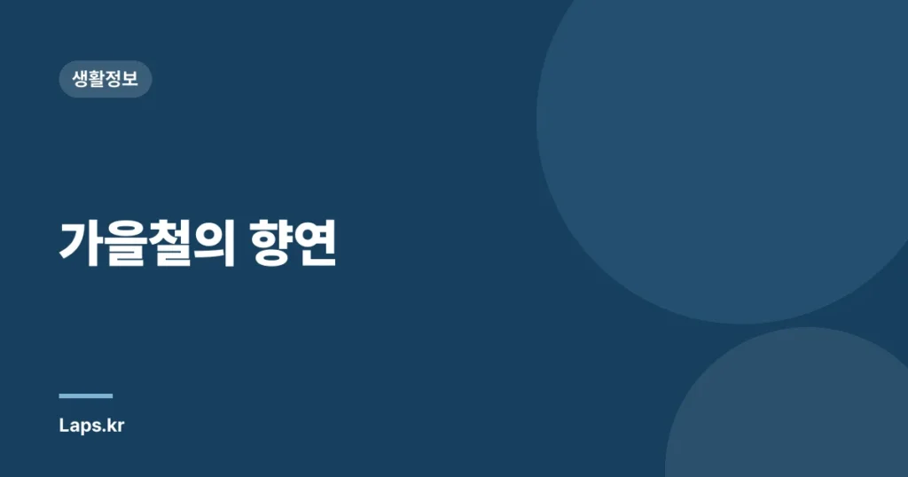 가을철의 향연
