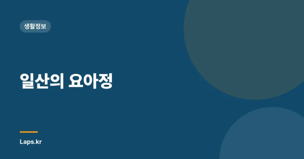 일산의 요아정