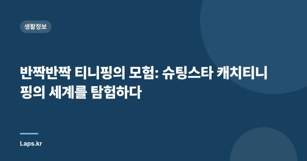 반짝반짝 티니핑의 모험: 슈팅스타 캐치티니핑의 세계를 탐험하다