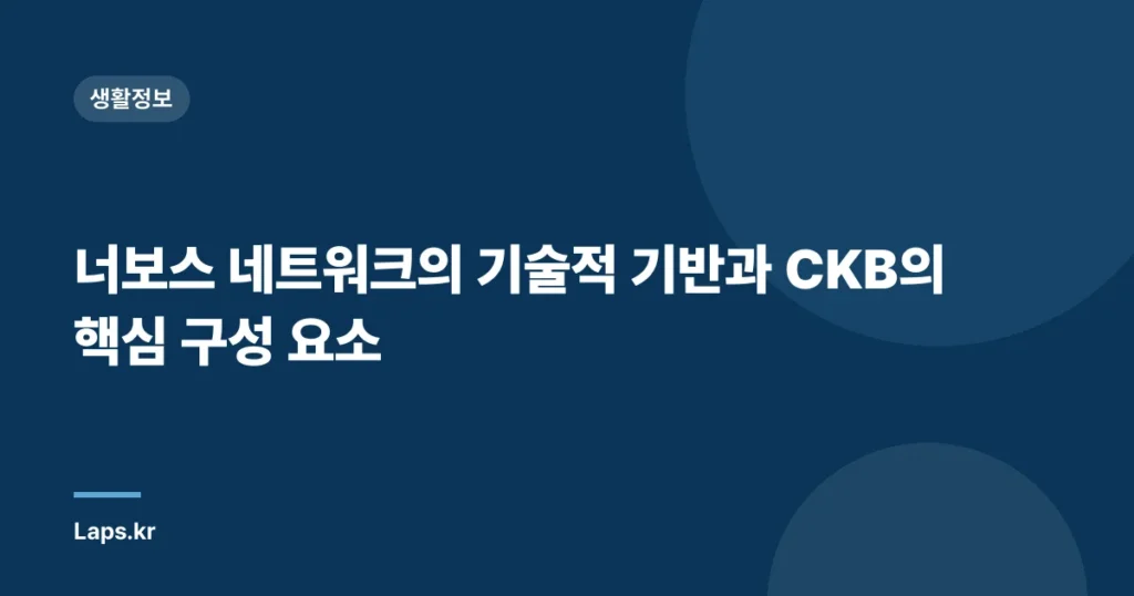 너보스 네트워크의 기술적 기반과 CKB의 핵심 구성 요소