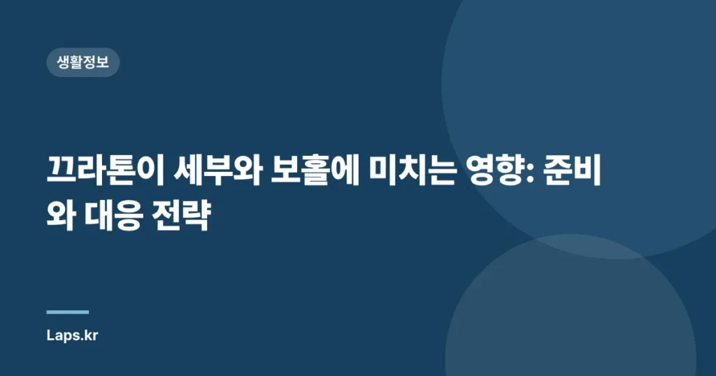 끄라톤이 세부와 보홀에 미치는 영향: 준비와 대응 전략