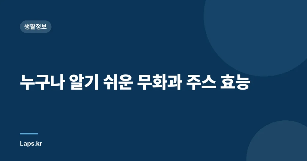 누구나 알기 쉬운 무화과 주스 효능