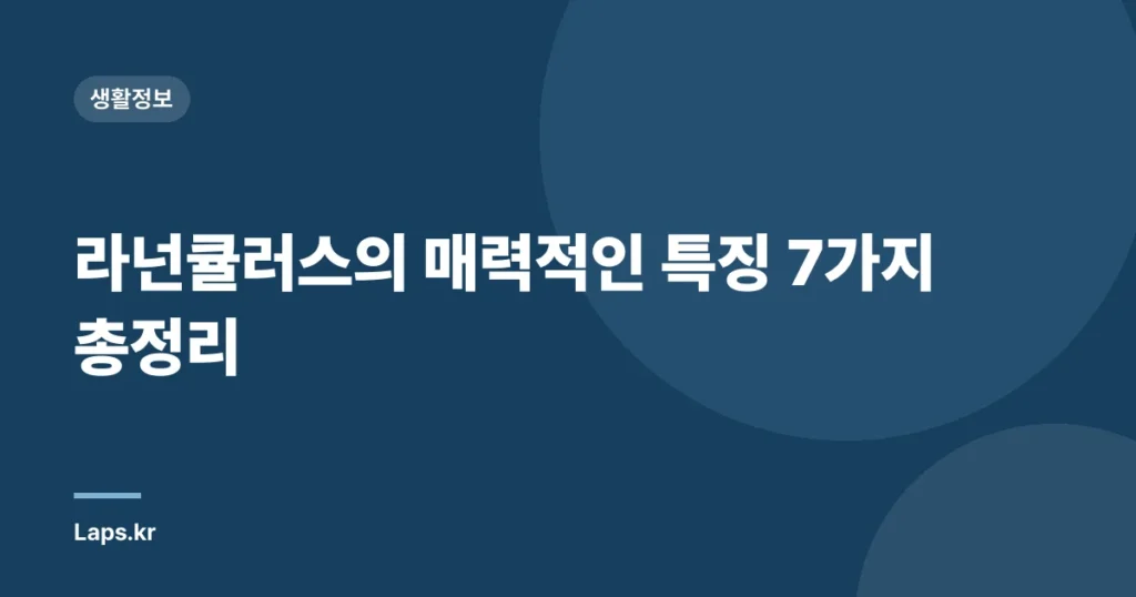 라넌큘러스의 매력적인 특징 7가지 총정리