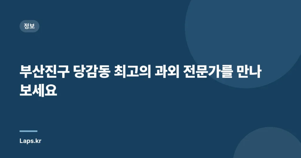 부산진구 당감동 최고의 과외 전문가를 만나보세요