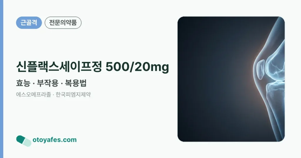 신플랙스세이프정 500/20mg 정리 썸네일